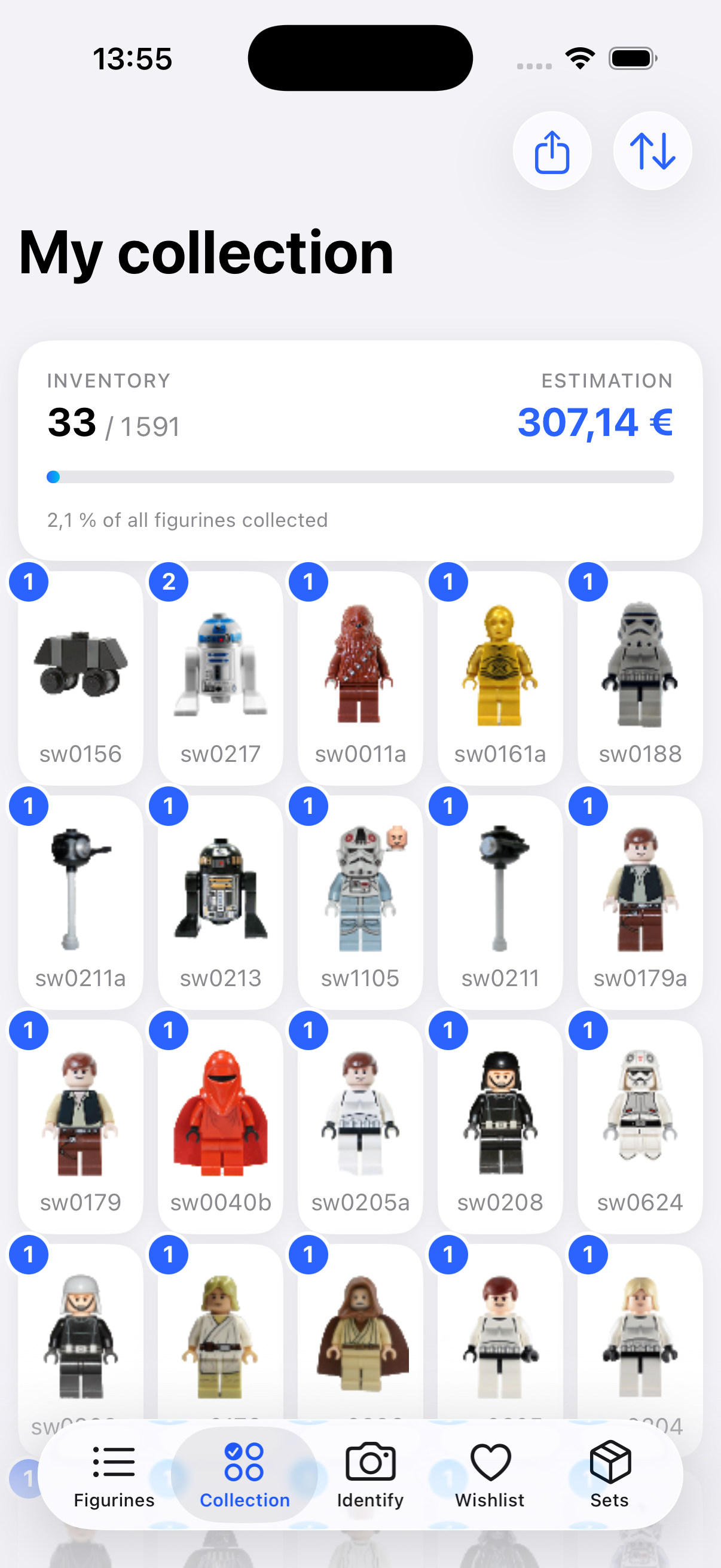Collection Minifig SW